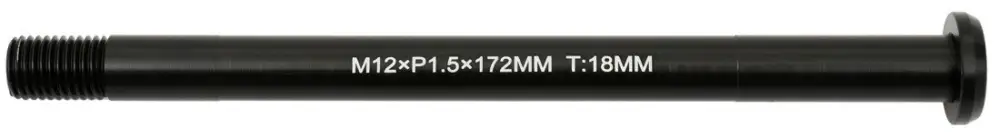 Rychlé Dodání osa zadní MAX1 12/172 mm, závit M12x1,5 černá