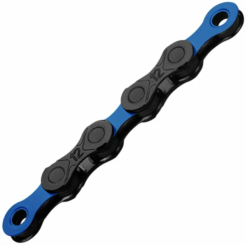 Originální řetěz KMC DLC 12modro/černý v krabičce 126 čl.