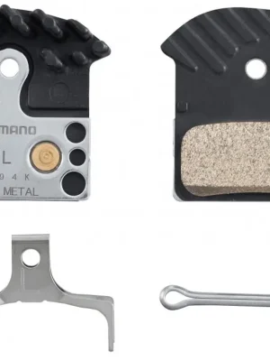 Akční Nabídka brzdové destičky SHIMANO J04C-MF metal, s chladiči, v krabičce