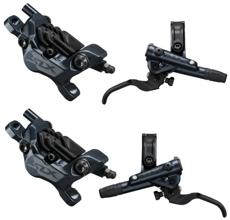 Pouze Dnes brzda kotoučová SHIMANO SLX M7120 čtyřpístková před.a zad. komplet bez kotoučů J-kit v krabičce
