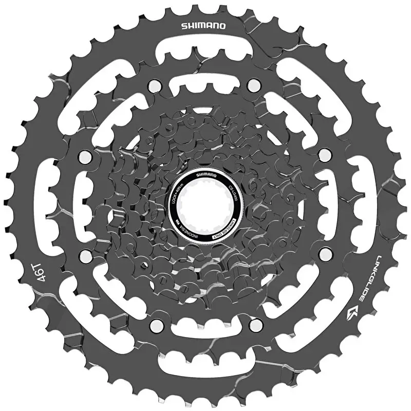 9-kazeta SHIMANO CS-LG400 11-46 zubů Cues v krabičce Aktuální