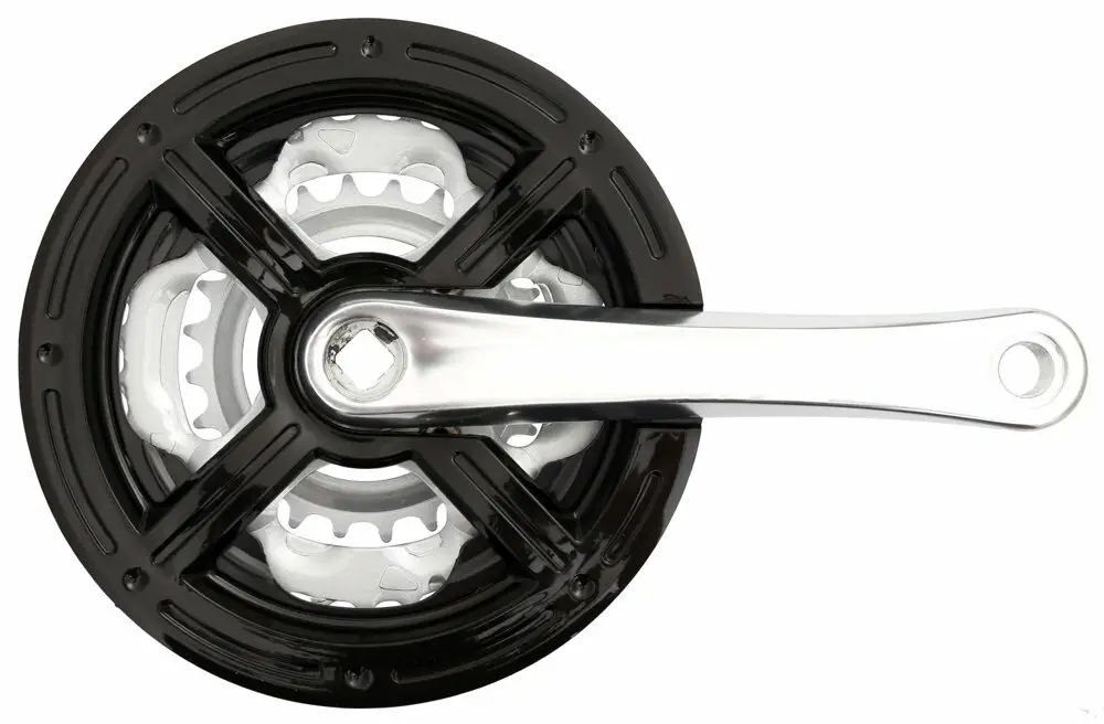 Akce kliky Al 42-34-24 zubů, 170mm, stříbrné s krytem