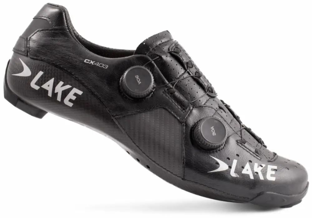 tretry LAKE CX403 Carbon černo/stříbrné vel.44 Doprava Zdarma