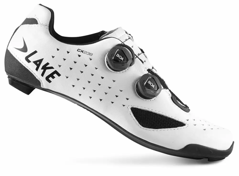 tretry LAKE CX238 Carbon bílá vel.46,5 Novinka