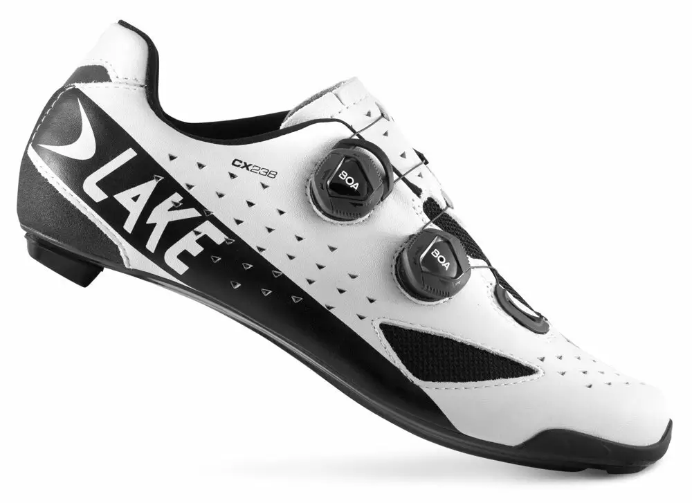 Nízká Cena tretry LAKE CX238 Carbon bílo/černé vel.43