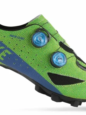 Oblíbený tretry LAKE MX238 XC Carbon zeleno/modré vel.42,5