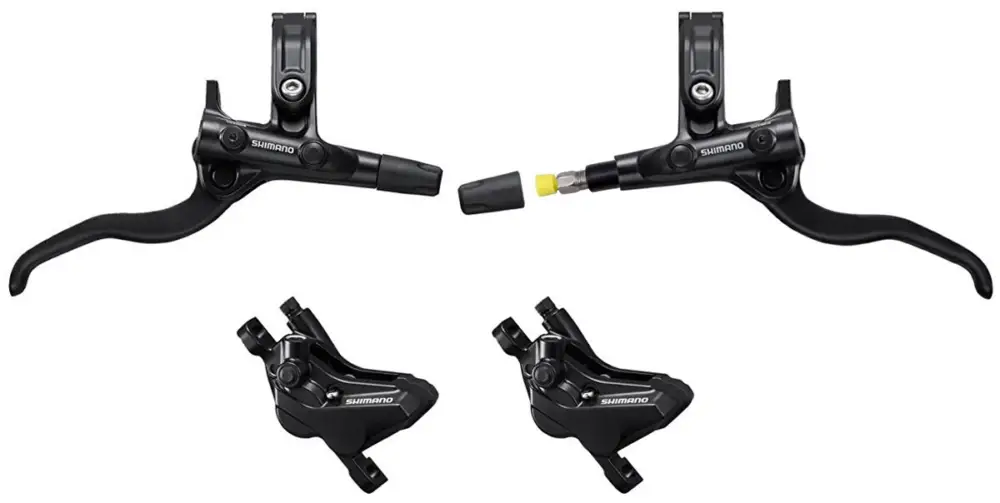 brzda kotoučová SHIMANO Deore MT420 čtyřpístková p+z (1000+1850 mm) komplet bez kot.(zadní J-kit) Omezená Nabídka