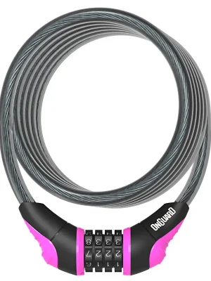 zámek ONGUARD spirála 1800x10 mm kódový růžový Tovární Cena