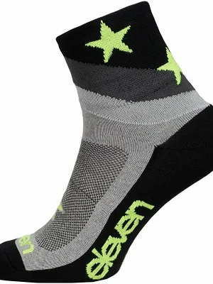 Autentický ponožky ELEVEN Howa Star Grey vel.39-41 (M) šedé/černé/žluté