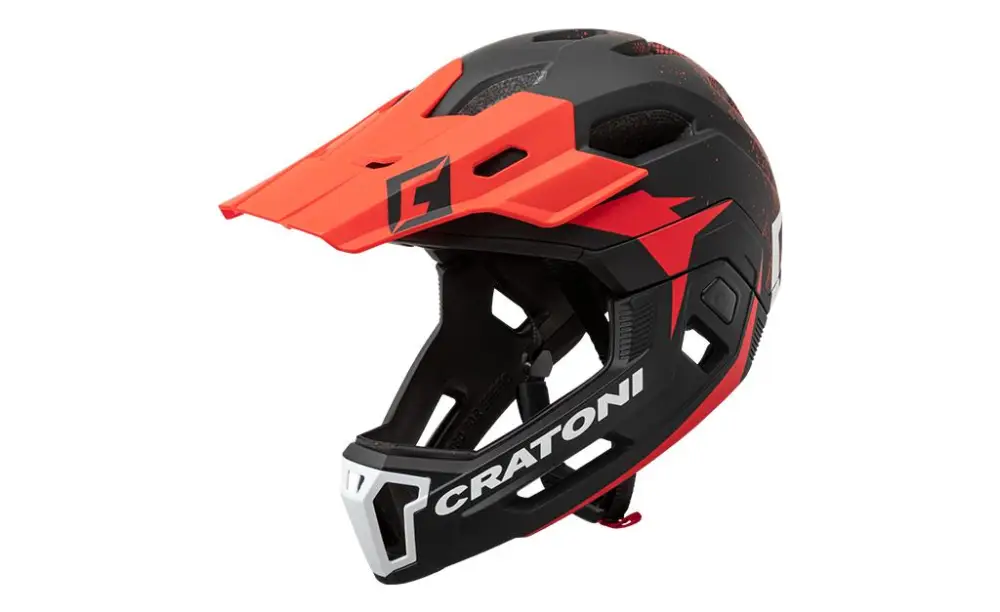 Helma CRATONI C-Maniac 2.0 MX Black/Red Matt - L/XL (59-62cm) Nová Kolekce