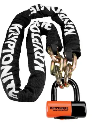 Zlevněný Zámek na klíč KRYPTONITE New York Chain 1210 & Evolution Disc Lock