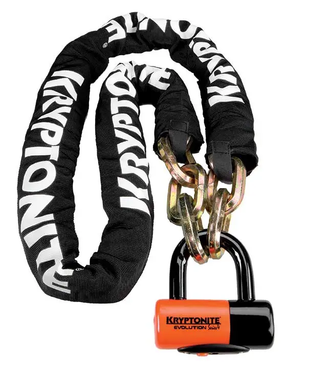 Zlevněný Zámek na klíč KRYPTONITE New York Chain 1210 & Evolution Disc Lock