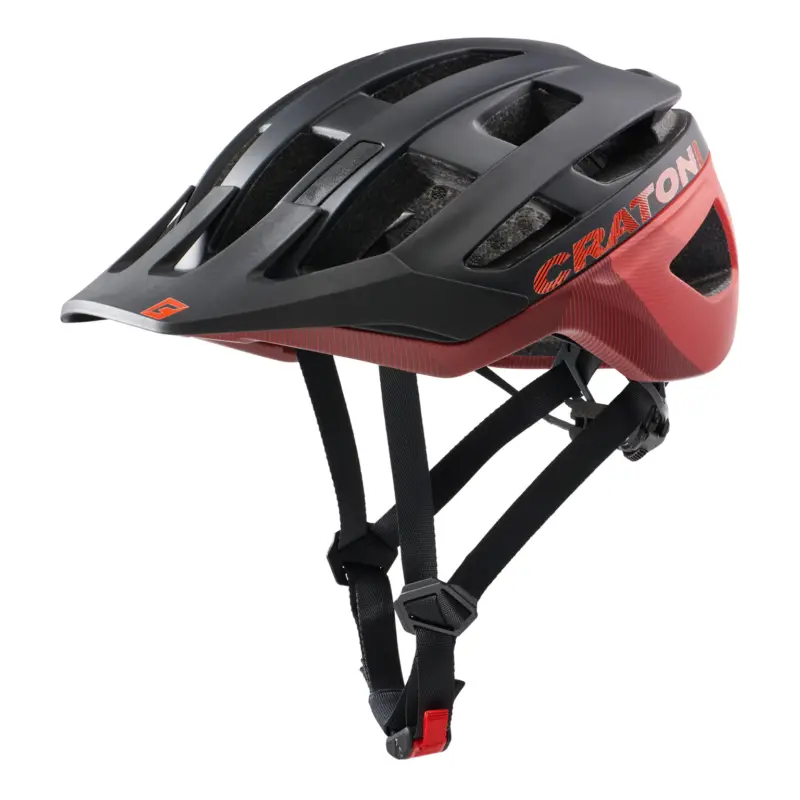 Super Cena Helma CRATONI AllRace Black/Red Matt - S/M (52-57cm)