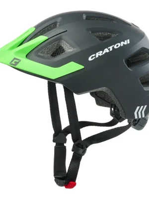 Dětská helma CRATONI Maxster Pro Black/NeonGreen Matt - S/M (51-56cm) Nejlepší Volba