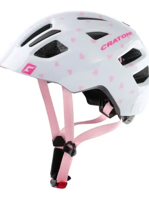 Cenová Bomba Dětská helma CRATONI Maxster Heart Rose Glossy - XS/S (46-51cm)