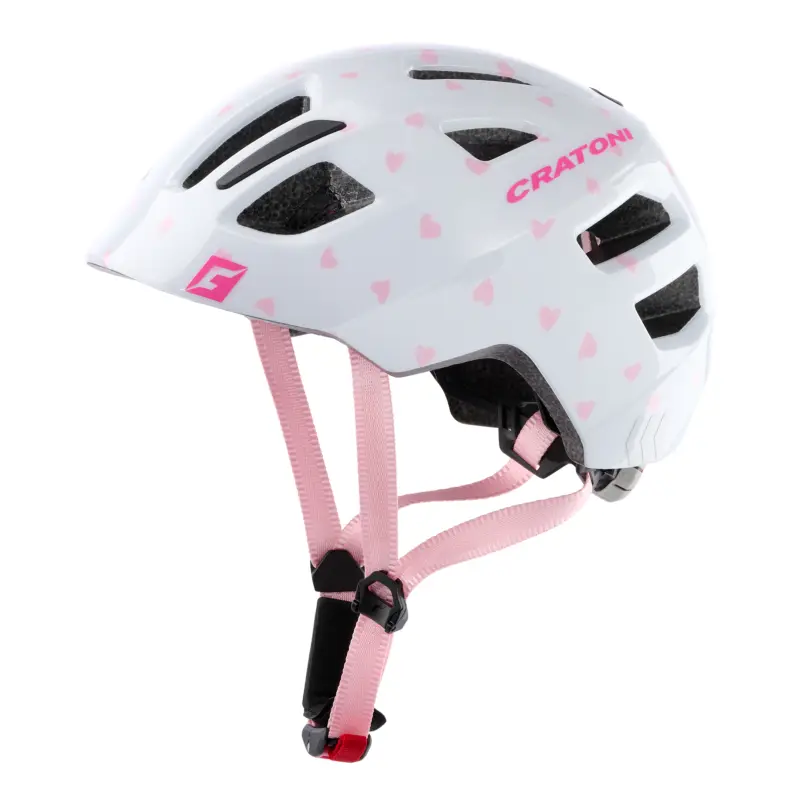 Cenová Bomba Dětská helma CRATONI Maxster Heart Rose Glossy - XS/S (46-51cm)
