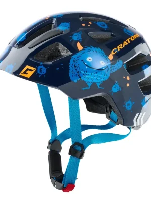 Aktuální Dětská helma CRATONI Maxster Monster Blue Glossy - XS/S (46-51cm)