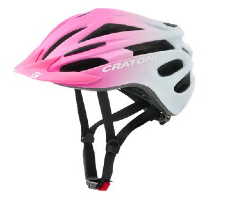 Dětská helma CRATONI Pacer JR. Pink/White Matt - S/M (54-58cm) Pouze Dnes