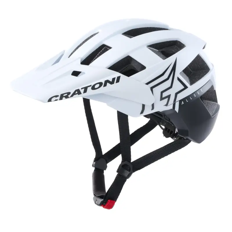 Helma CRATONI AllSet Pro White/Black Matt - S/M (54-58cm) Nejlepší Volba