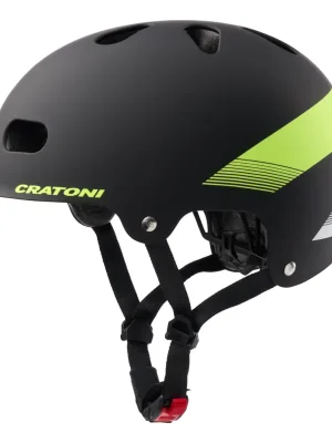 Speciální Cena Dětská helma CRATONI C-Mate JR. Black/Lime Matt - S/M (54-58cm)