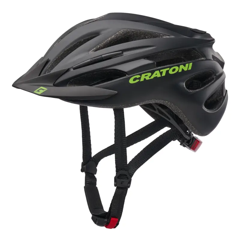 Poslední Šance Dětská helma CRATONI Pacer JR. Black/Lime Matt - XS/S (50-55cm)