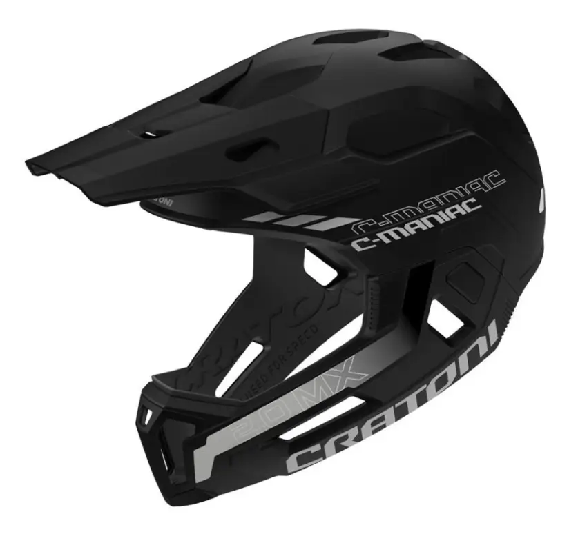 Helma CRATONI C-Maniac 2.0 MX Black Matt - S/M (52-56cm) Dokud Zásoby Vydrží