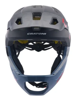 Autentický Dětská helma CRATONI MadCat MIPS Gunmetal/Red Matt - S/M (49-56cm)
