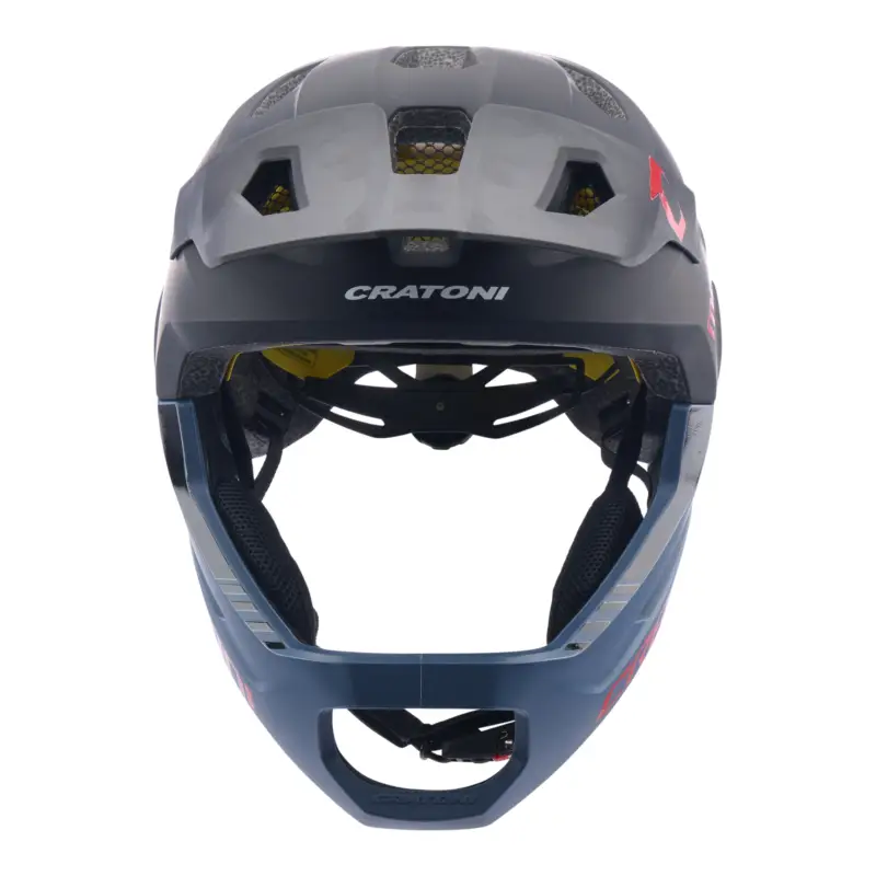 Autentický Dětská helma CRATONI MadCat MIPS Gunmetal/Red Matt - S/M (49-56cm)