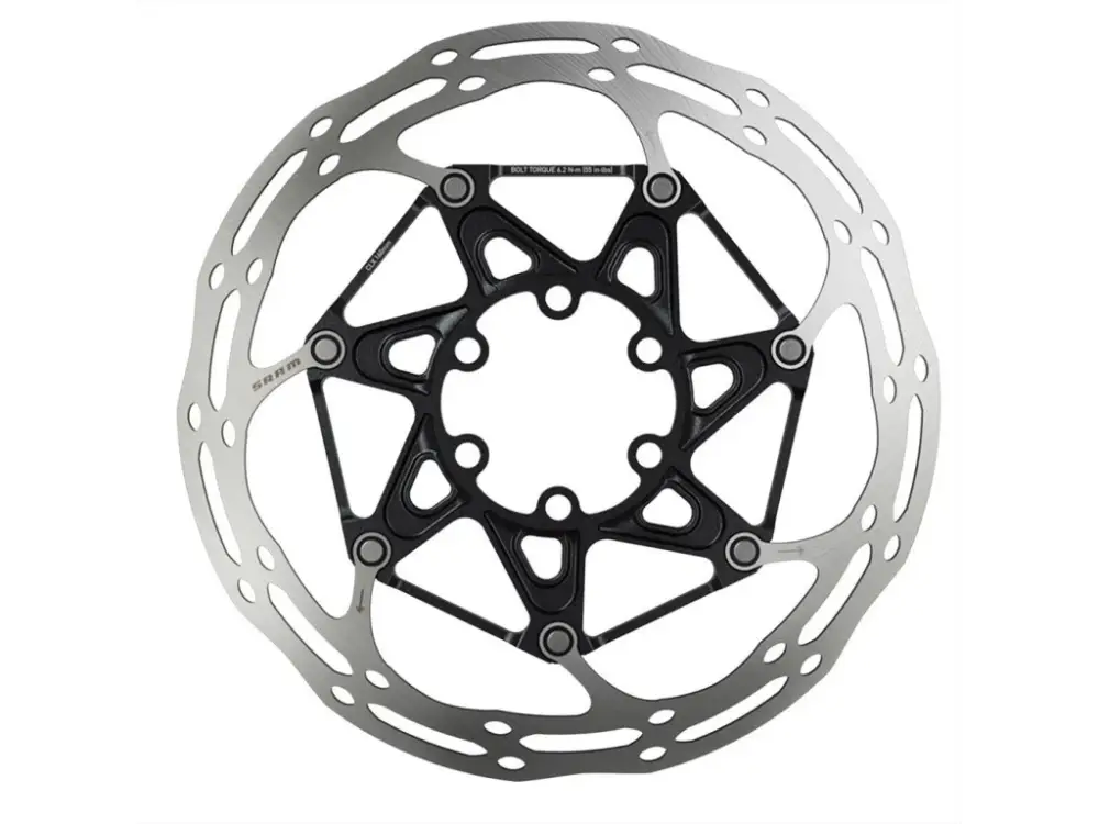 Kup Teď Kotouč SRAM Centerline 2 Piece 160mm Black (v balení titanové šrouby) Rounded, 6děr