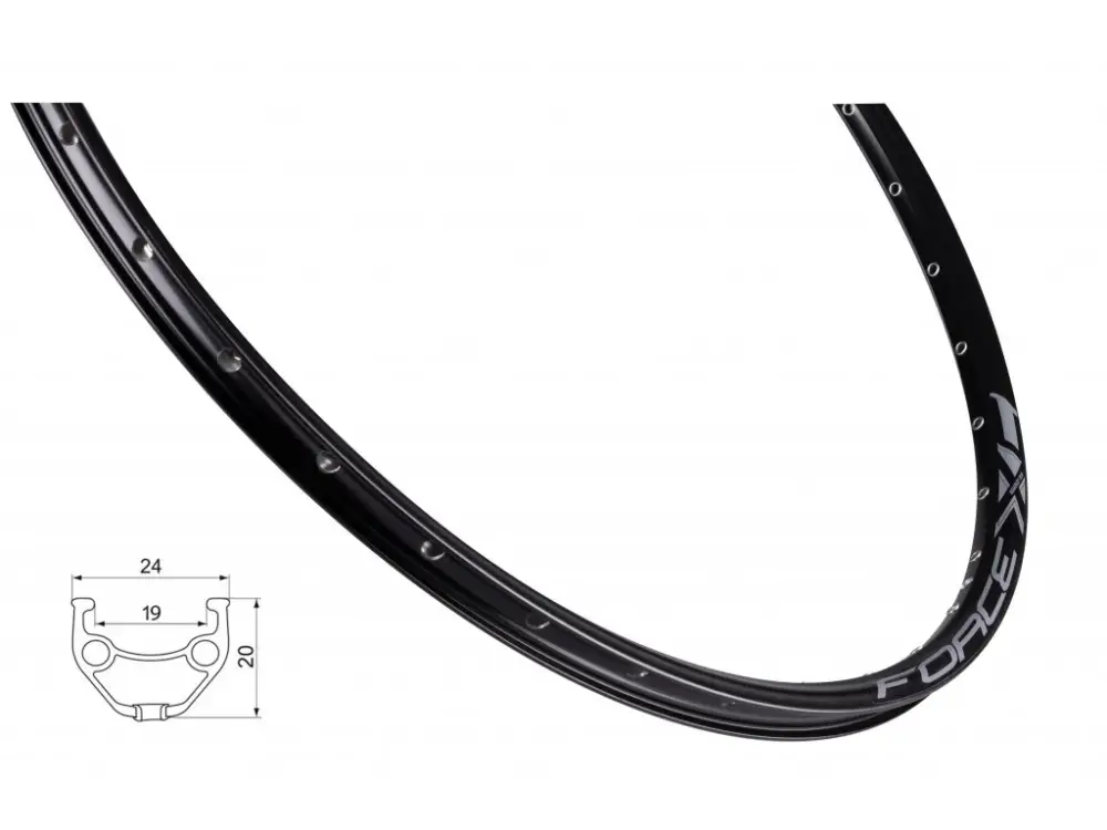 Výhodná Nabídka Force ráfek XC Basic Disc 622x19 Black