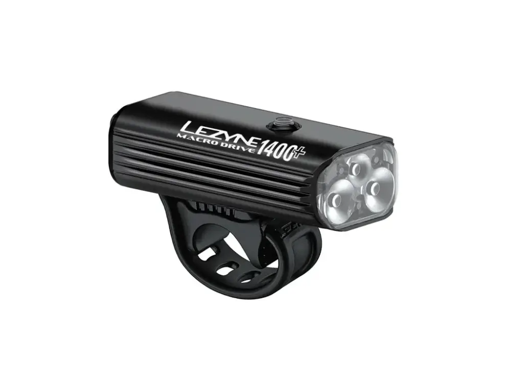 Lezyne světlo přední Macro Drive 1400+ Front Satin Black Výprodej