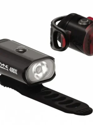 Sada světel Lezyne Mini Drive 400/Femto USB Drive Pair Black Akční Nabídka