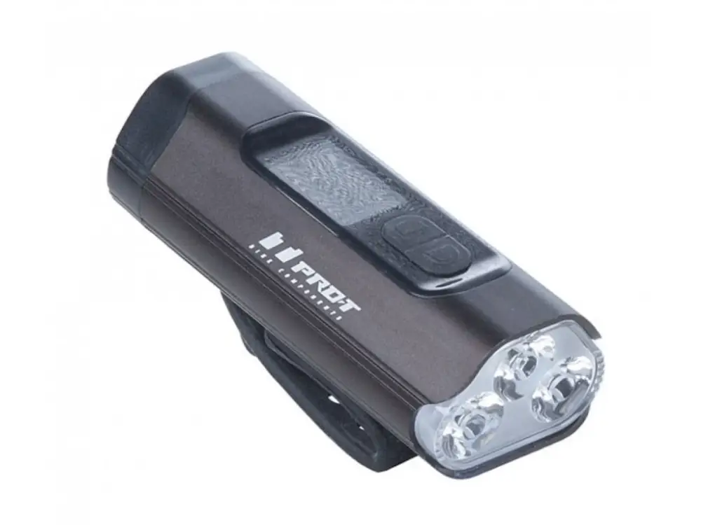Tovární Cena Přední světlo PRO-T Plus 7129 1600 Lumen 3x Super LED USB Black