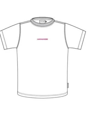 Cannondale triko Lifestyle T-Shirt White/Red Víkendová Akce