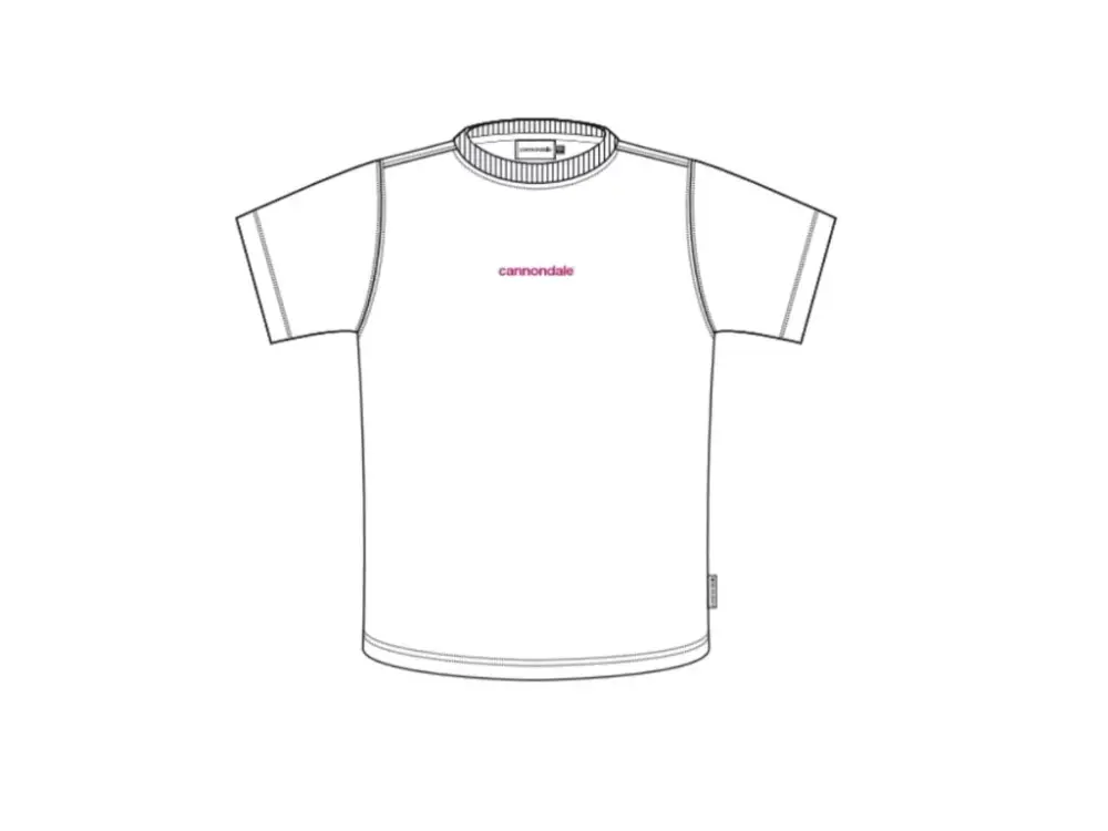 Cannondale triko Lifestyle T-Shirt White/Red Víkendová Akce