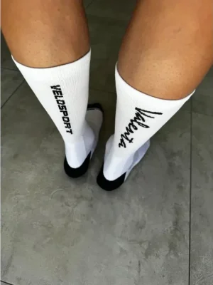 Velosport ponožky Custom Socks White Levný