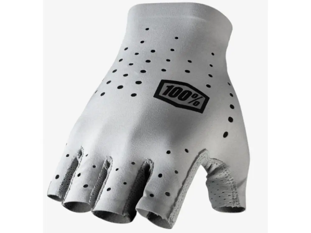100% rukavice SLING Bike Short Finger Gloves Grey Finální Výprodej