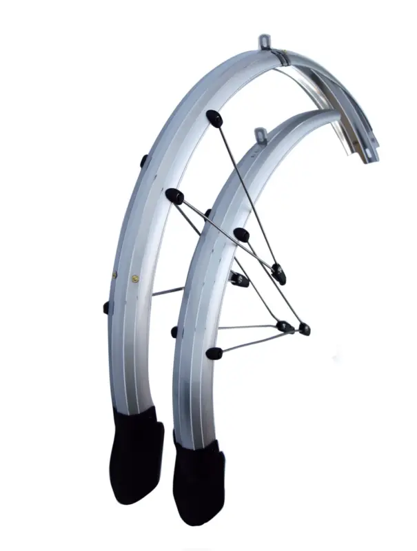 Blatníky set OLYMPIK 26" Lux se zástěrkou, 60mm, stříbrné Autentický
