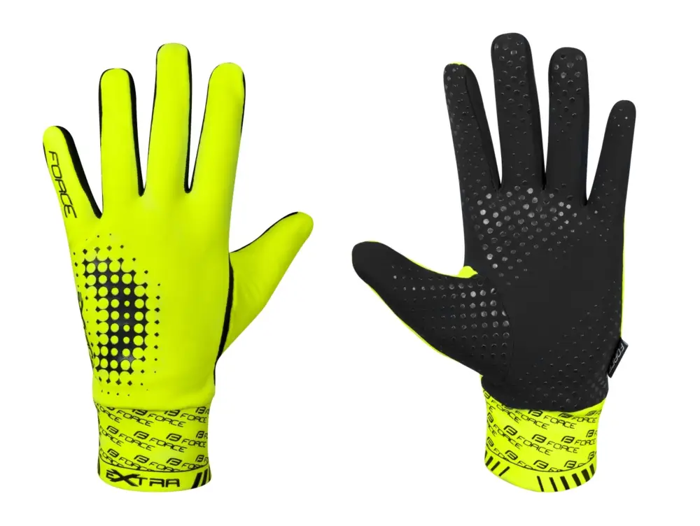 Dlouhoprsté rukavice Force Extra, fluo Nízká Cena