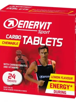 Cenově Výhodný Energetické tablety Enervit Carbo Tablets Citron, 24ks