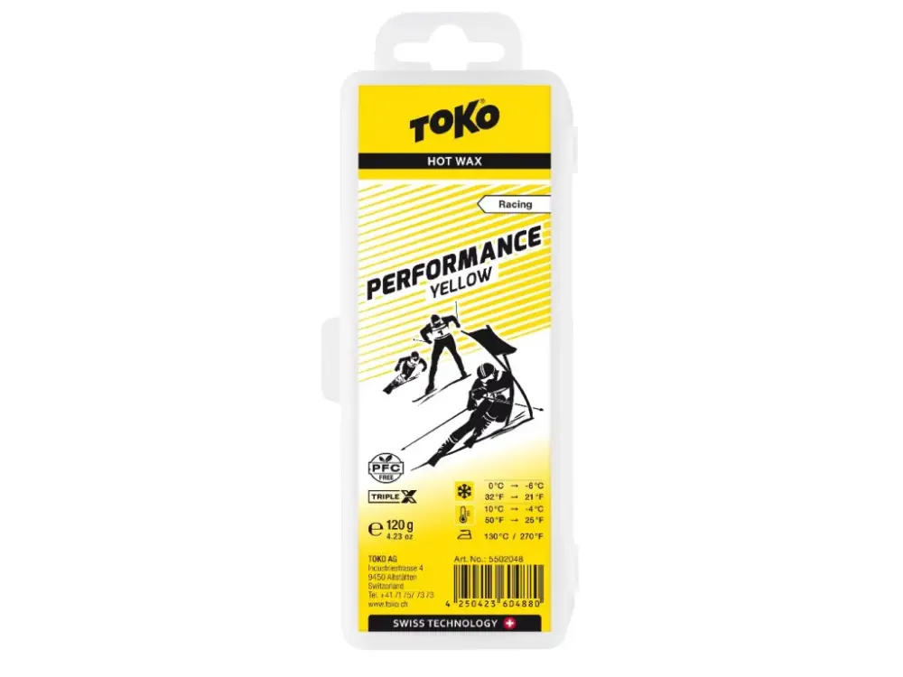 Jen Po Omezenou Doba Vosk TOKO Triplex Performance Yellow, 120g