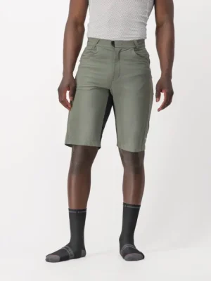 Volné kraťasy Castelli Unlimited Baggy Short, Forest Gray Poslední Šance