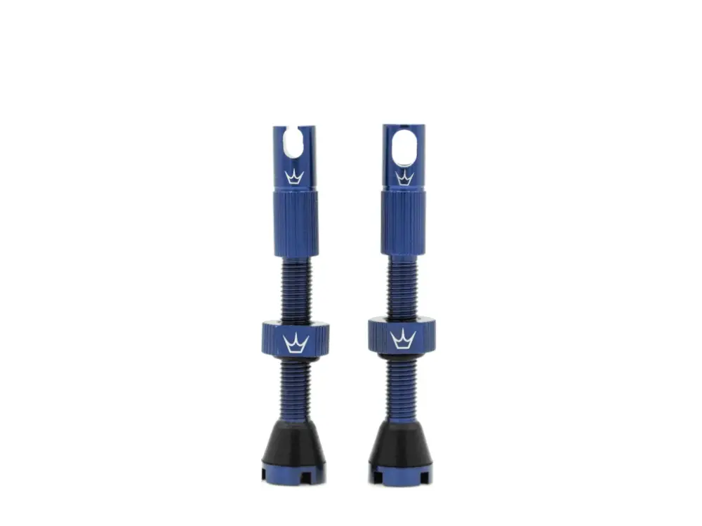 Nejlepší Cena Bezdušové ventilky Peaty's X Chris King Tubeless Valves MK.II, 42mm Navy Blue