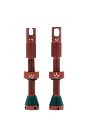 Sleva Bezdušové ventilky Peaty's X Chris King Tubeless Valves MK.II, 42mm Red