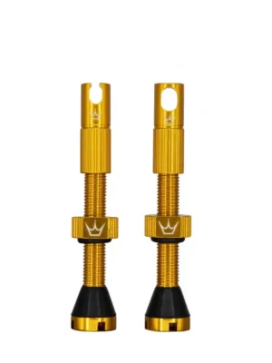 Rychlé Dodání Bezdušové ventilky Peaty's X Chris King Tubeless Valves MK.II, 42mm Gold