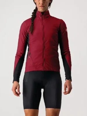 Poslední Šance Dámská zimní bunda Castelli Unlimited W Puffy Jacket, Bordeaux/black-brilliant Pink