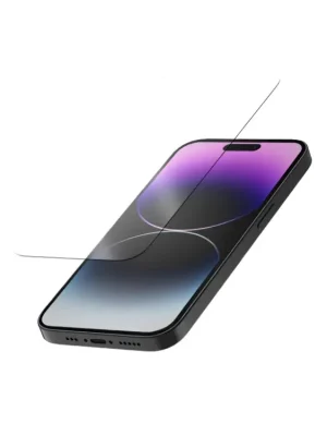 Levný Quad Lock Screen protector pro iPhone 14 Pro Tvrzené ochranné sklo
