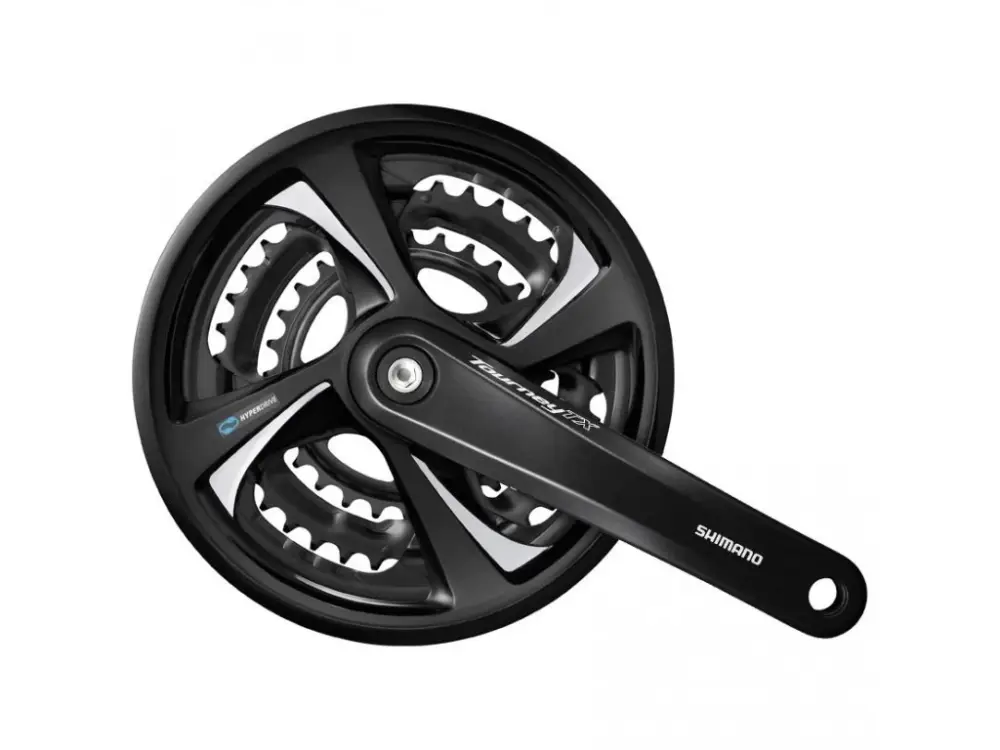 kliky FC-TX801 SHIMANO 175mm 48x38x28 zubů, černé s krytem Vrácení Zdarma