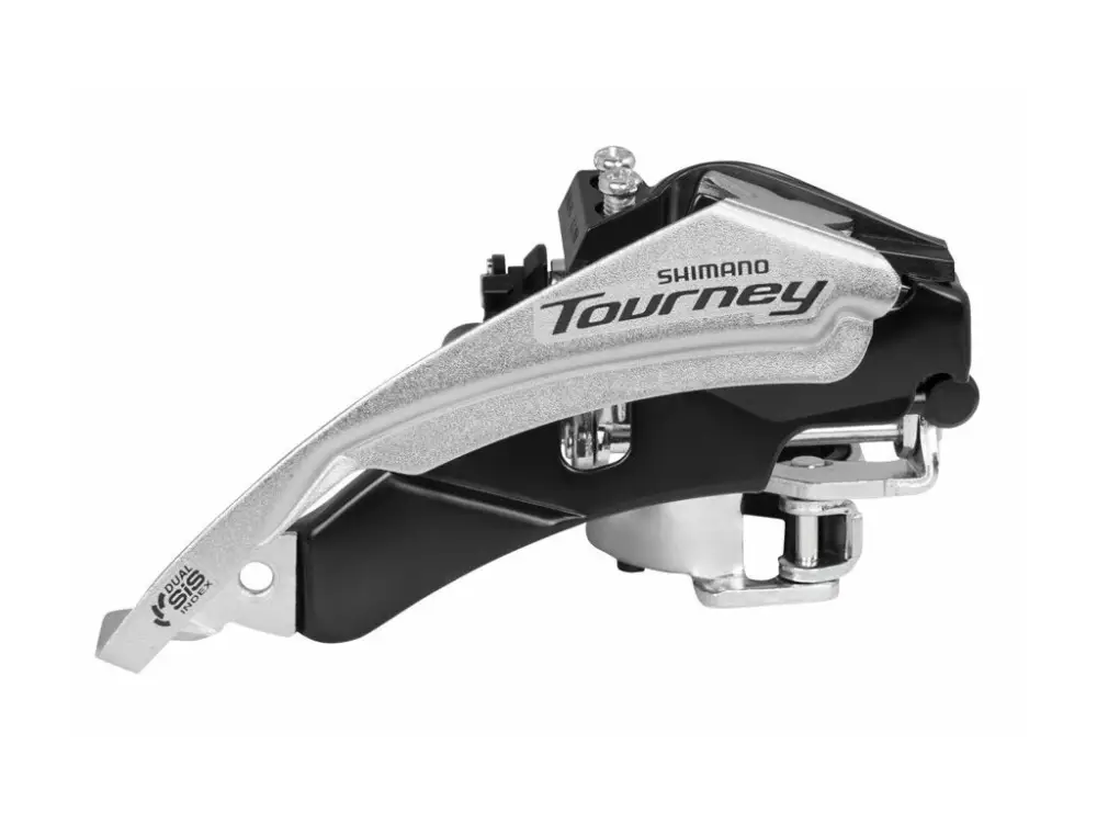přesmykač FD-TY500TSM6, O 31,8-34,9mm SHIMANO Top Swing, Dual pull 42 zubů, pro 6/7speed Cenový Hit