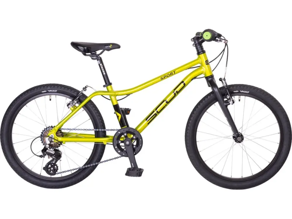 Ověřený Dětská kola SCUD 20 ALTUS LEVER 1x7 V-brake zelený